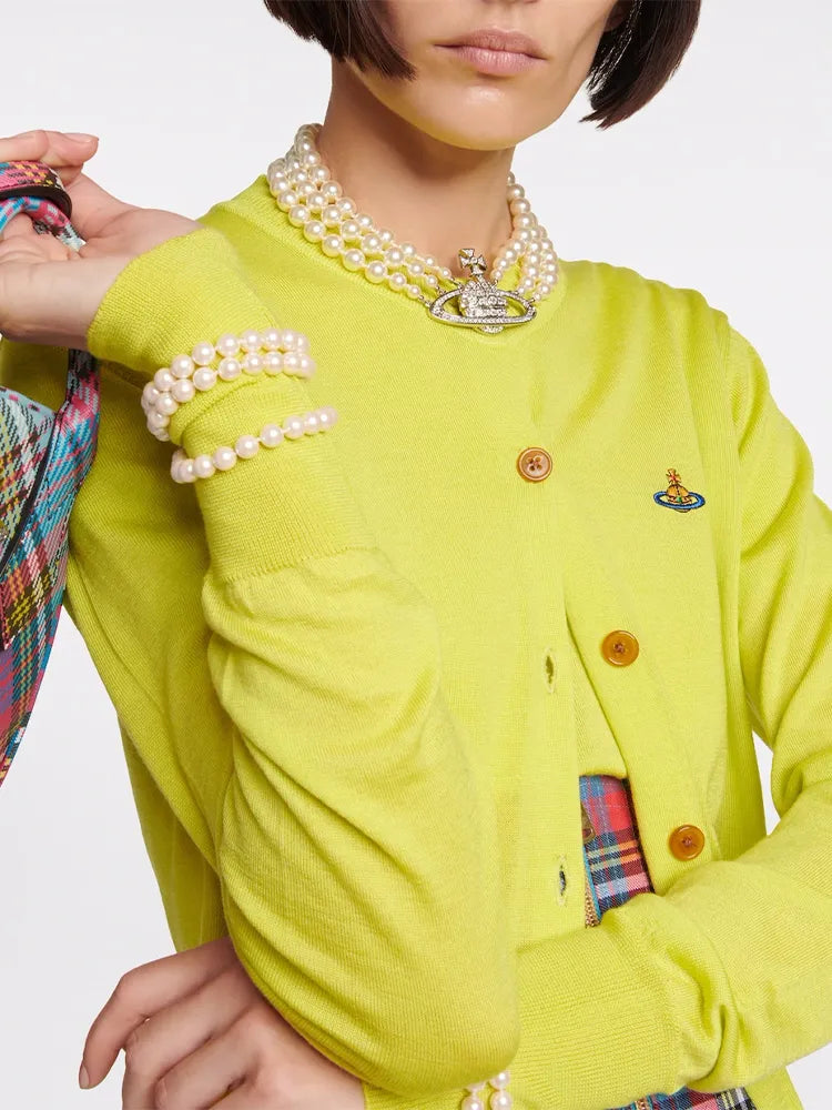 Classic Knit Button-Up Cardigan