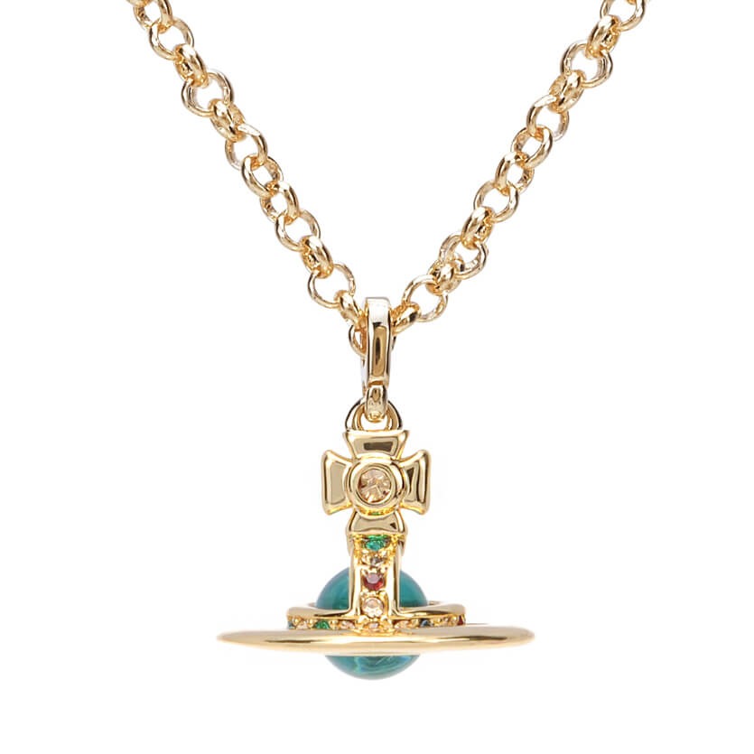 6MM ORB Classic Saturn Pendant Necklace (with box)