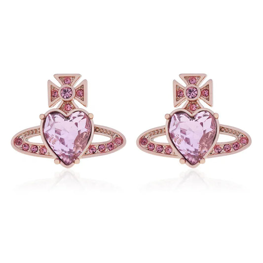 Zirconia Love Huggie Earrings