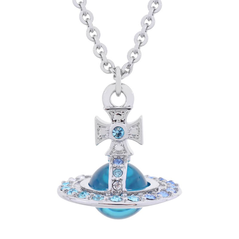 10MM ORB Classic Saturn Pendant Necklace (with box)