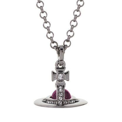 6MM ORB Classic Saturn Pendant Necklace (with box)