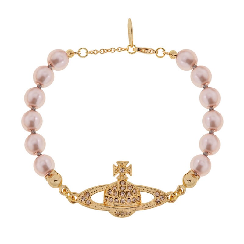 Mini Bas Relief Pearl Bracelet (6 pearls) (with box)