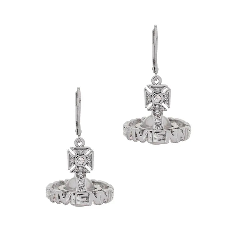 3D Orb Letter Hoop Earrings – Paisley Style