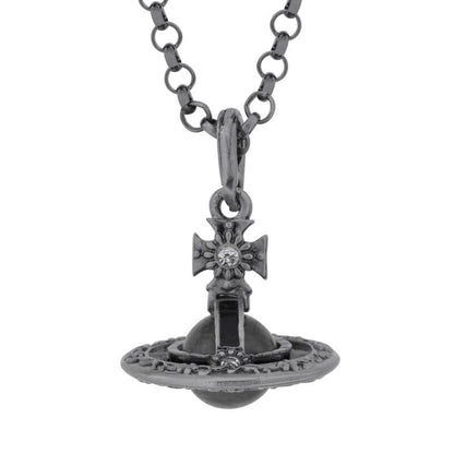 10MM ORB Classic Saturn Pendant Necklace (with box)