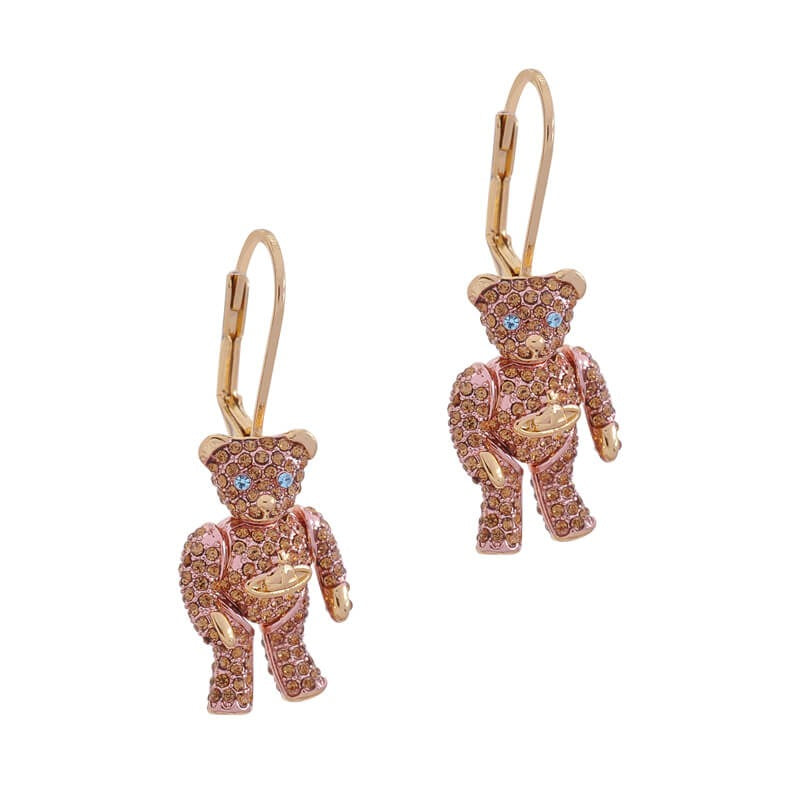 TEDDY Cubic Movable Bear Earrings (with box)