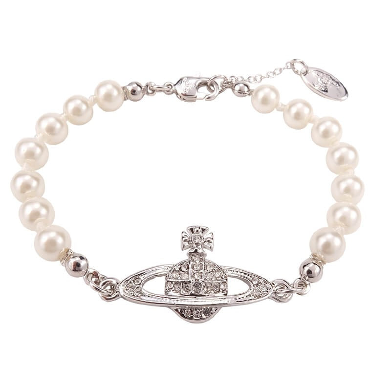 Mini Bas Relief Pearl Bracelet (7 pearls) (with box)