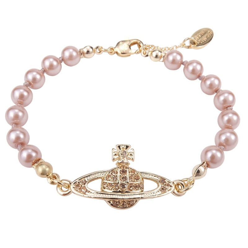 Mini Bas Relief Pearl Bracelet (7 pearls) (with box)
