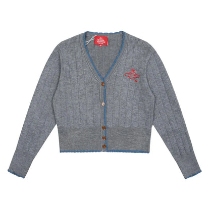 Orb Embroidery Knit Cardigan