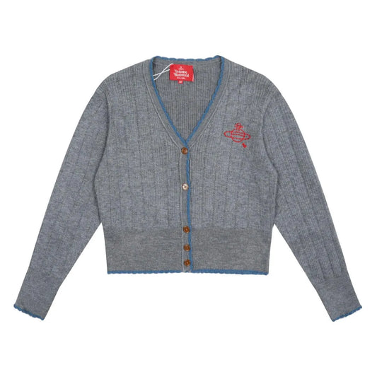 Orb Embroidery Knit Cardigan