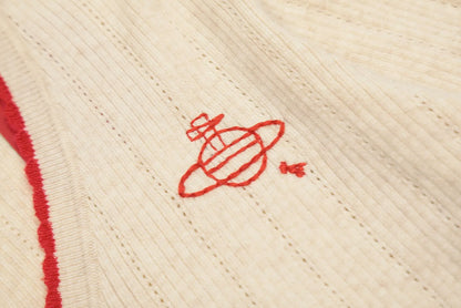 Orb Embroidery Knit Cardigan