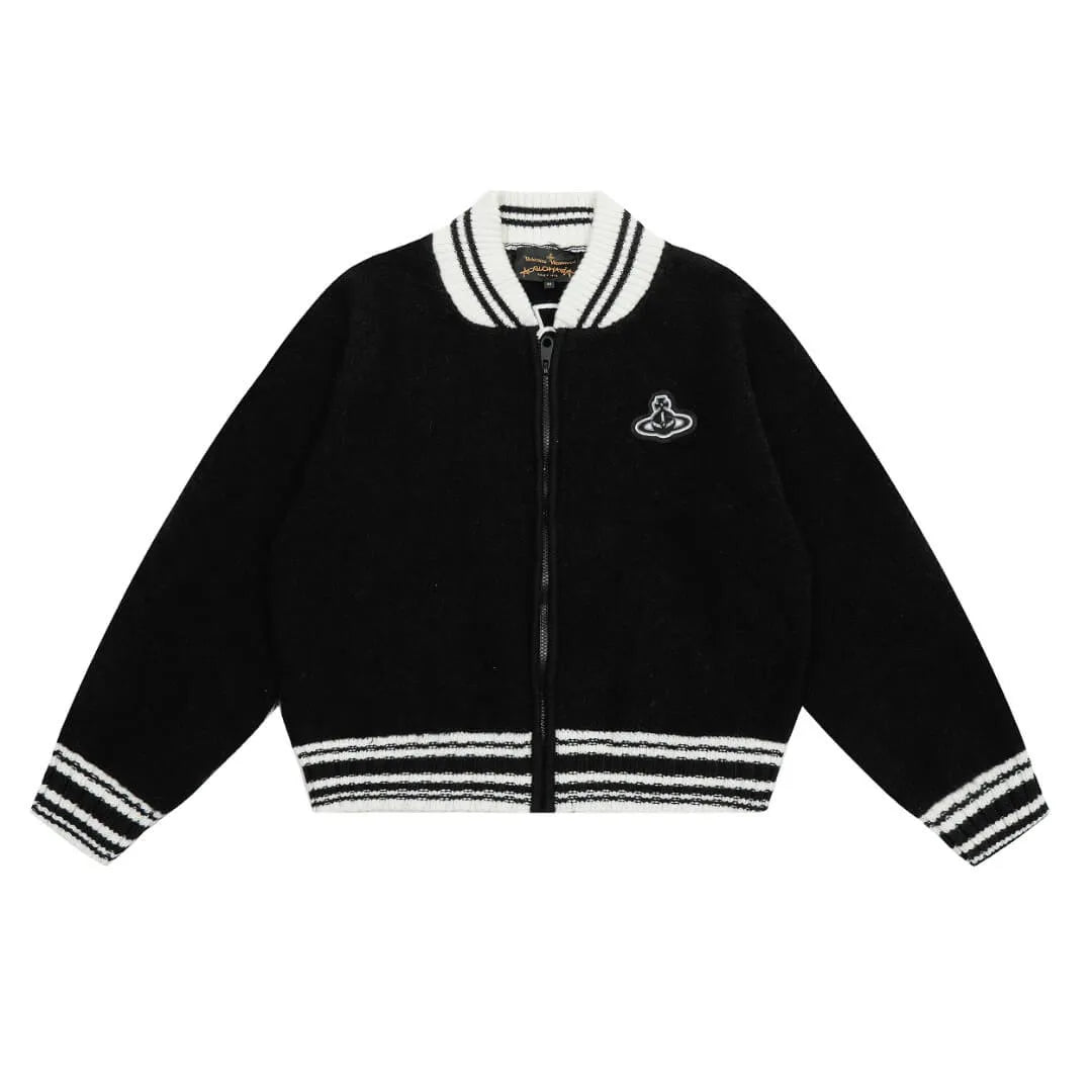 Varsity Zip Knit Bomber