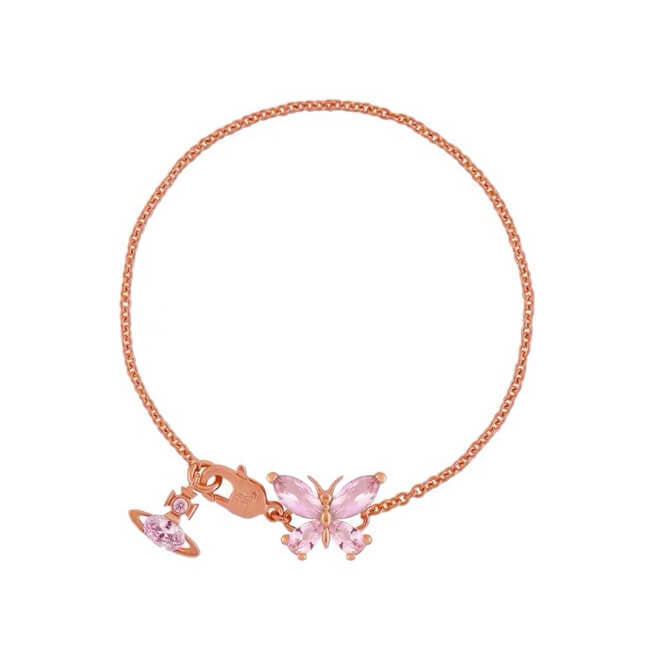 NEW-Butterfly Saturn Diamond Bracelet (with box)