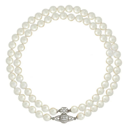 GRAZIELLA Small Double Layer Pearl Necklace