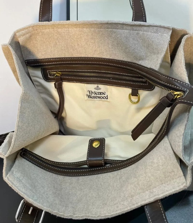 Felt Saturn Wool Tote