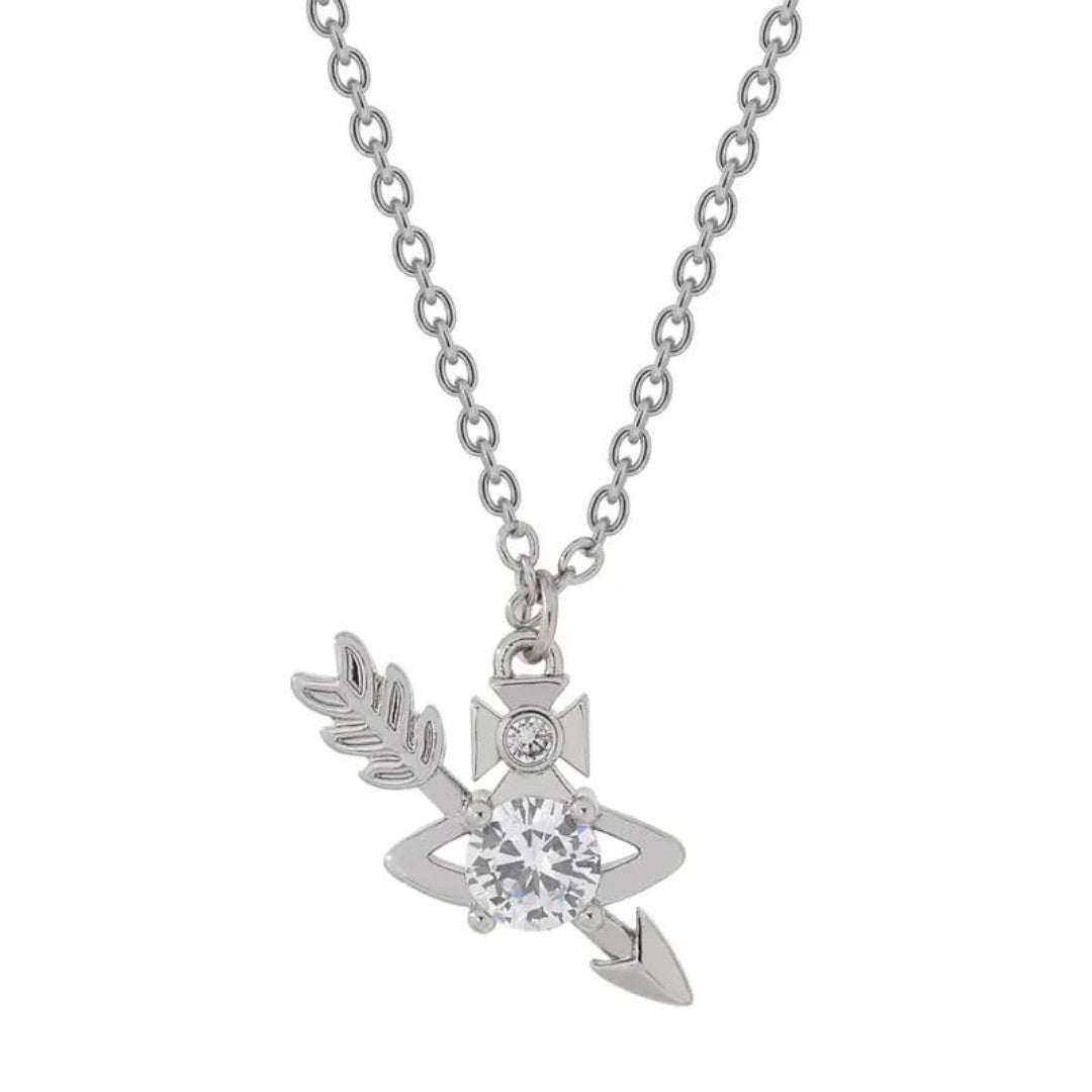 GINGER Feather Arrow Necklace