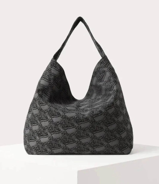 Allover Monogram Slouchy Hobo Bag