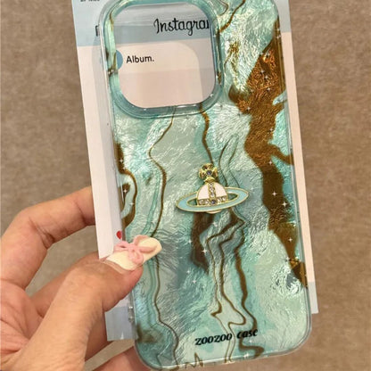 Vivienne Westwood Mint Marble Phone Case