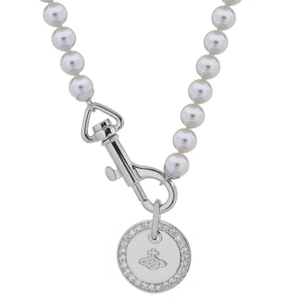 Round Card Pearl Necklace
