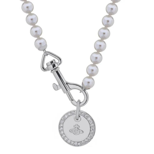 Round Card Pearl Necklace
