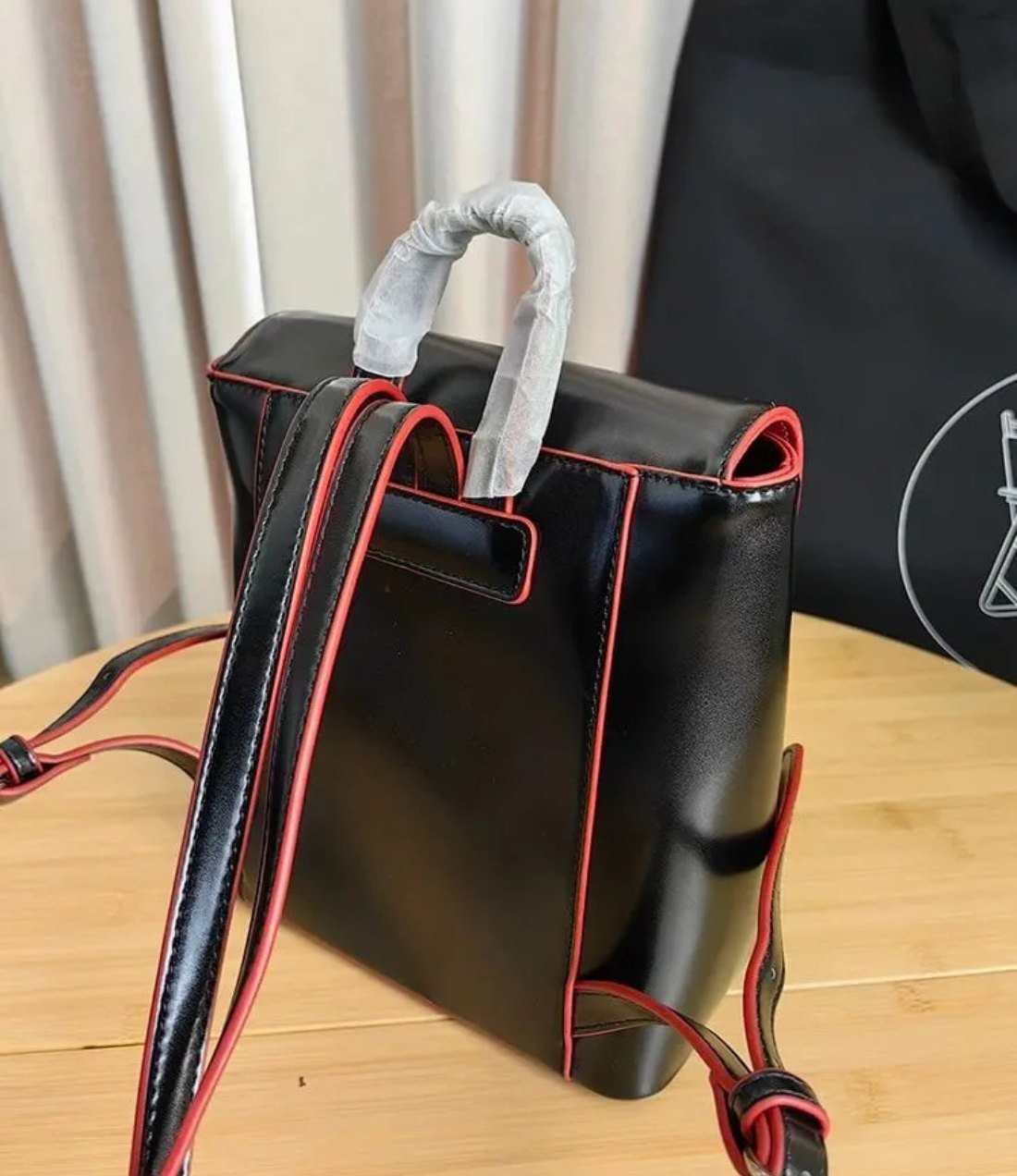 Structured Leather Saturn Mini Backpack