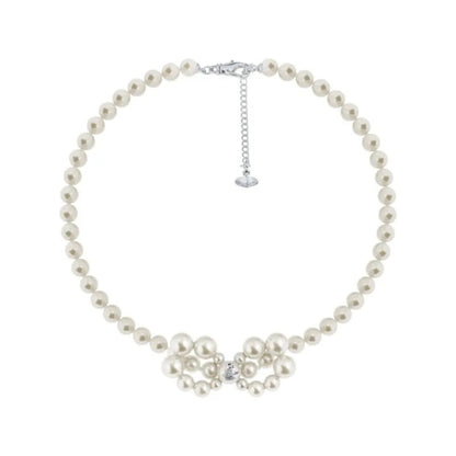 VIVIANA Pearl Bow Necklace