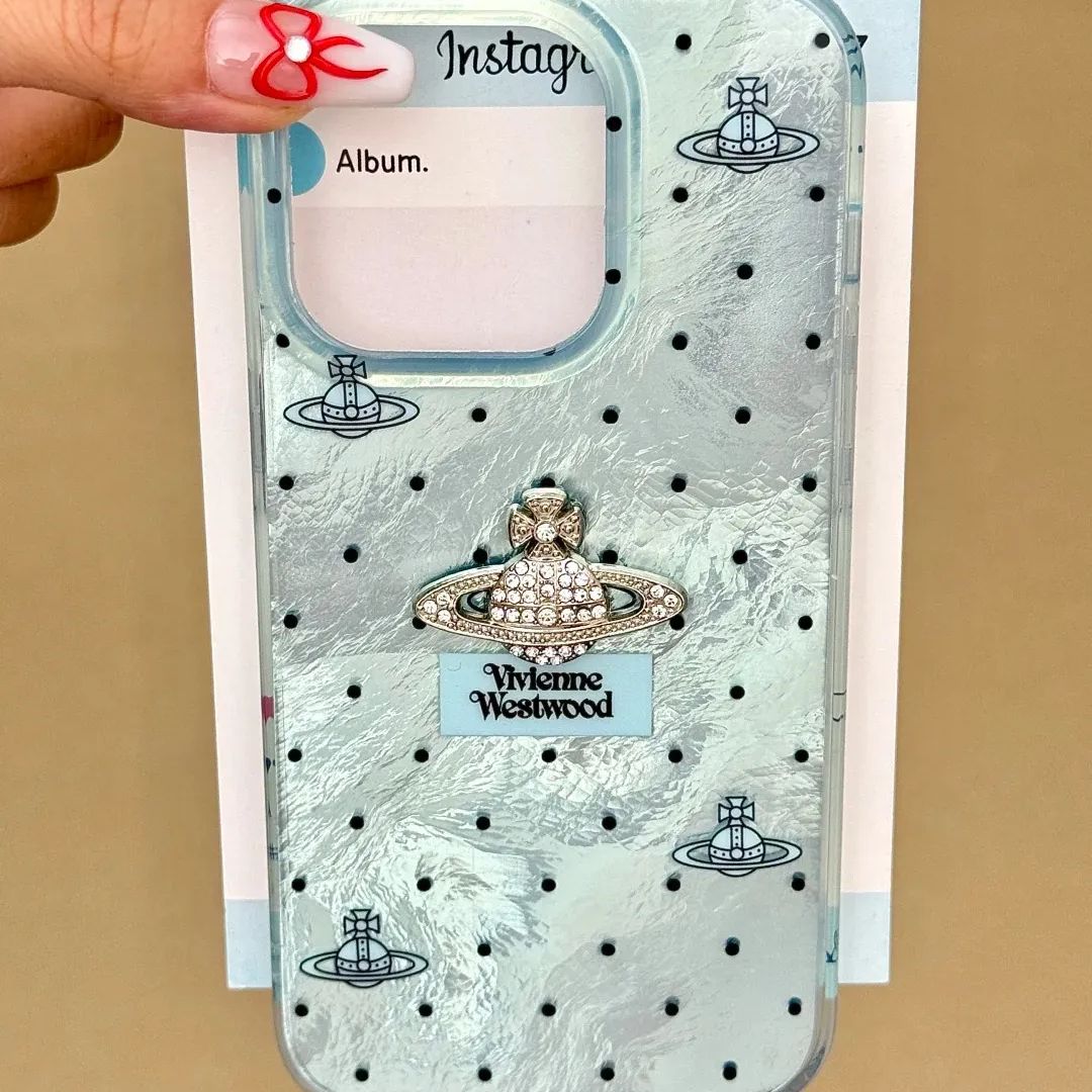 Polka Dot Crystal Orb Phone Case
