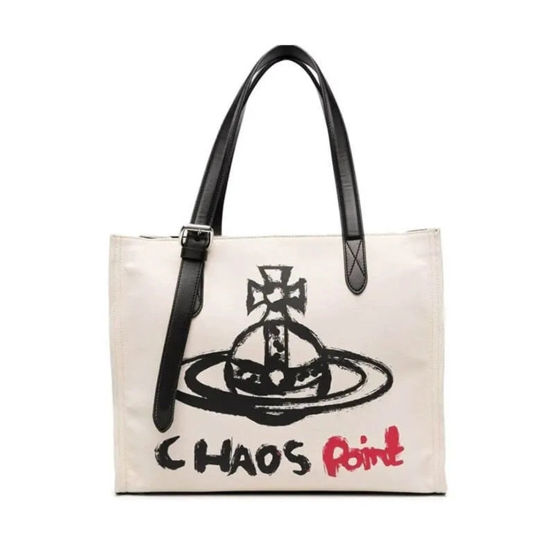 Chaos Point Canvas Tote