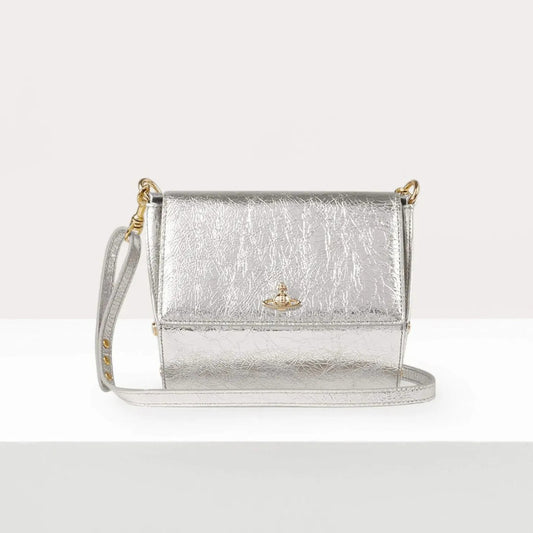 Metallic Mini Crossbody Flap Bag
