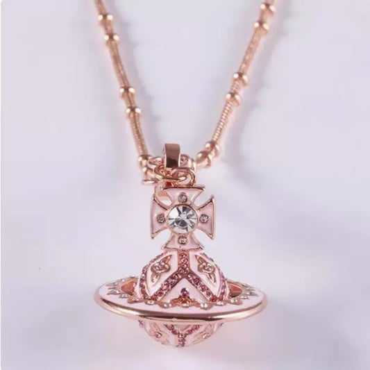 Enamel ORB Pendant Necklace