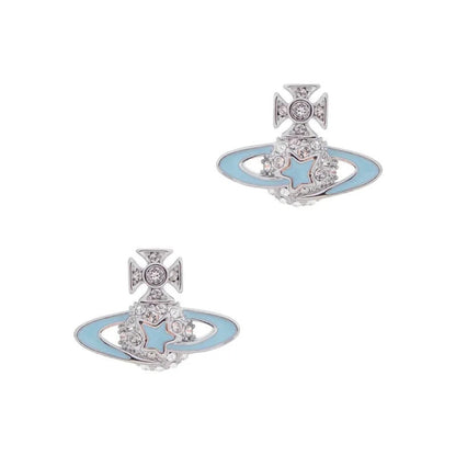 DARLENE Pentagram Saturn Earrings