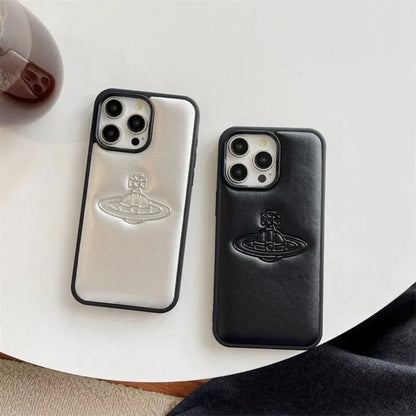 Embossed Leather Texture Phone Case