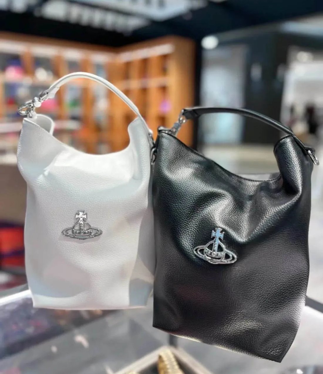 Minimalist Leather Shoulder Bucket Bag