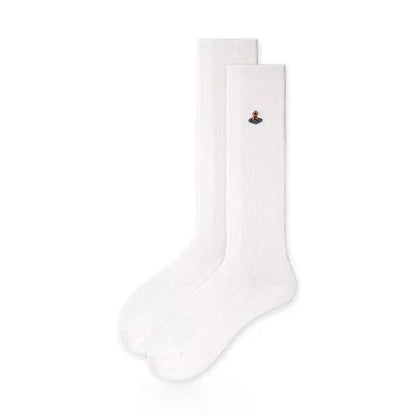 Minimalist Orb Logo Knee-High Socks