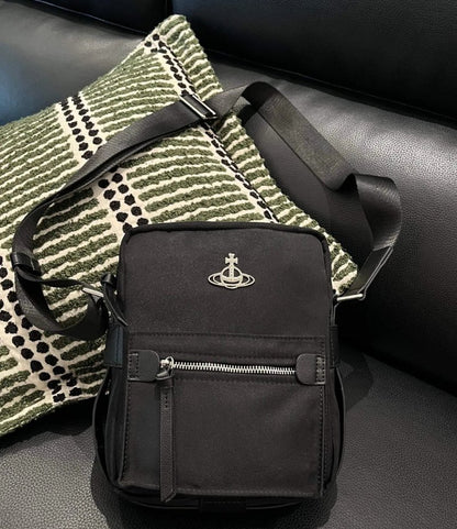 Utility Nylon Crossbody Saturn Satchel