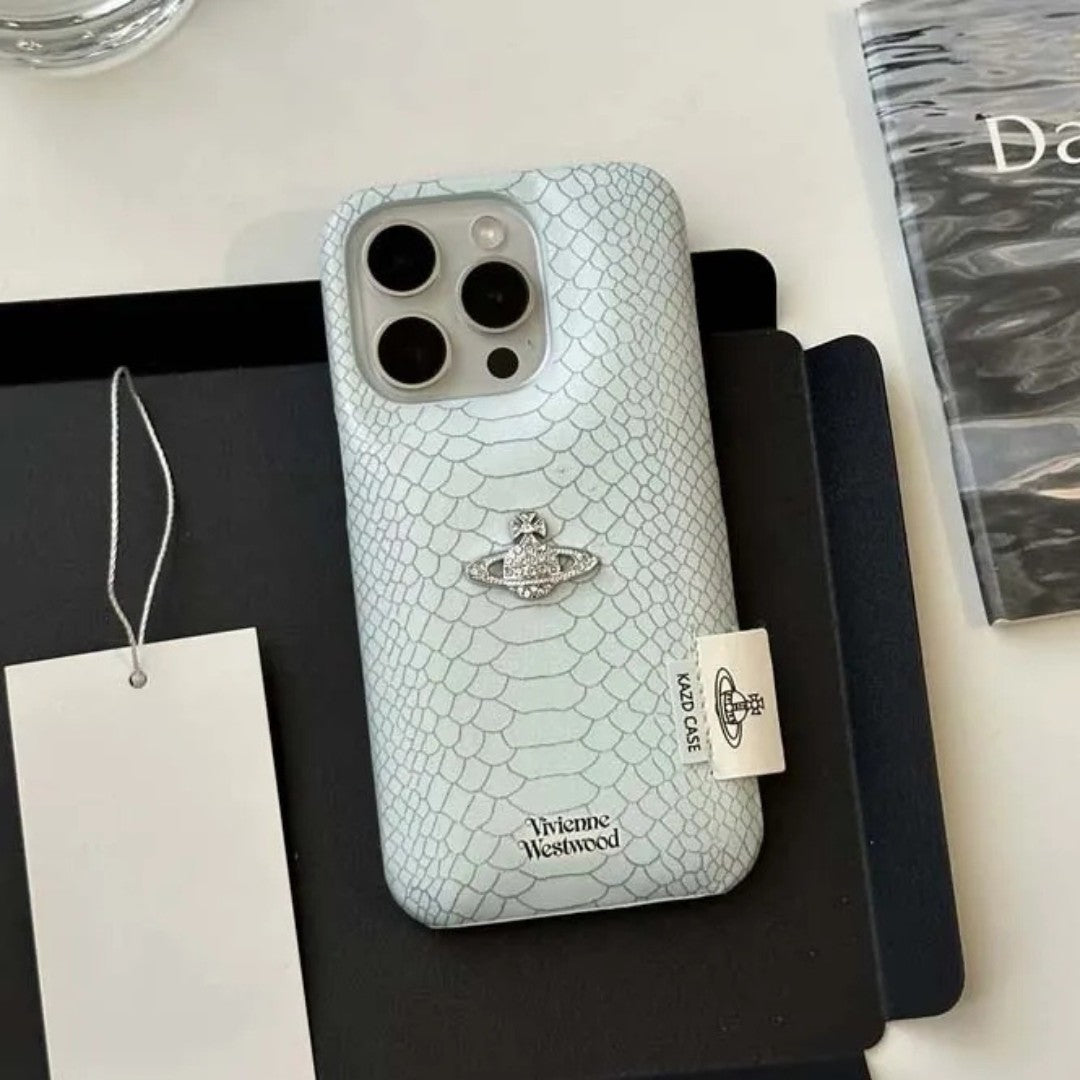 Snakeskin Pattern Saturn Phone Case