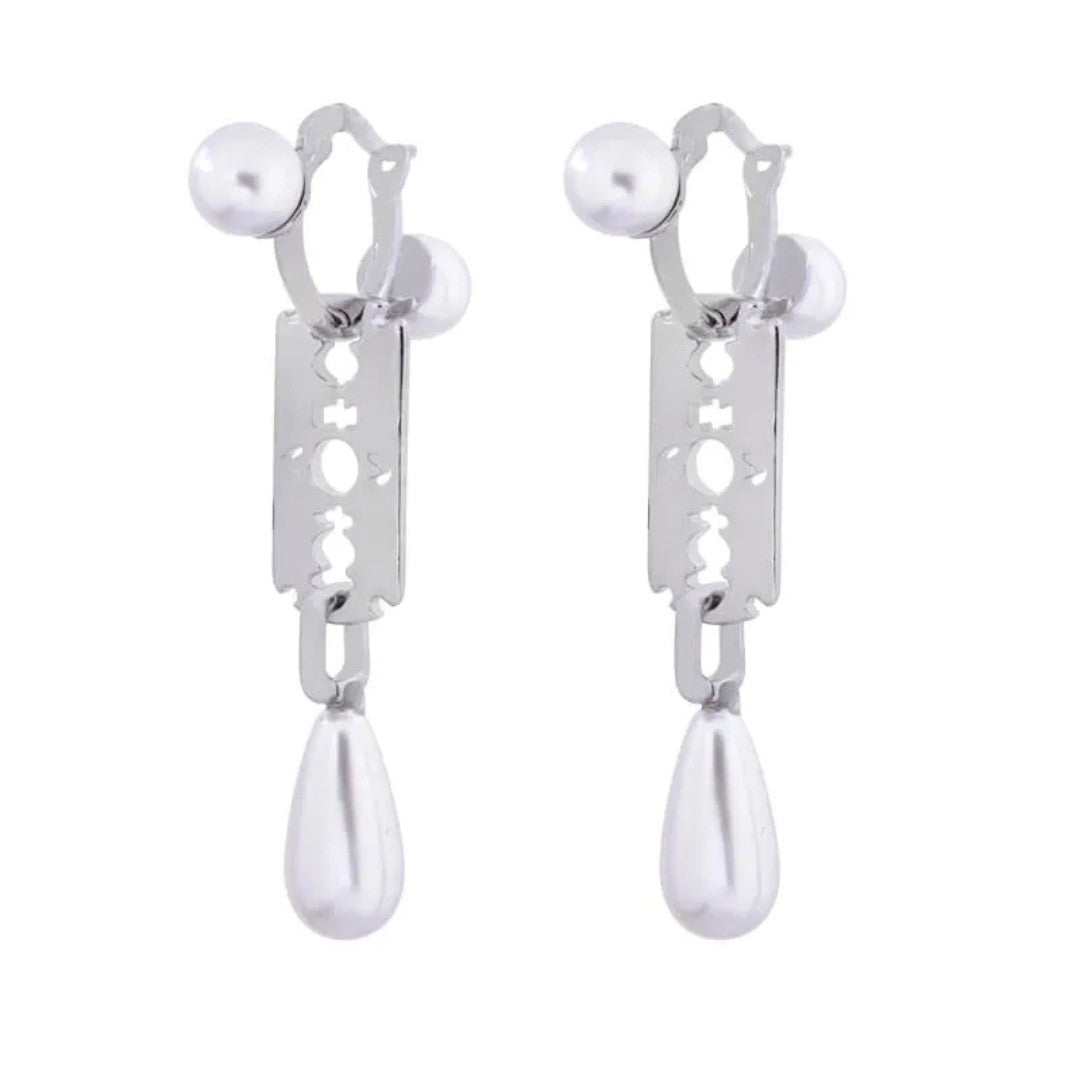Blade Pearl Earrings