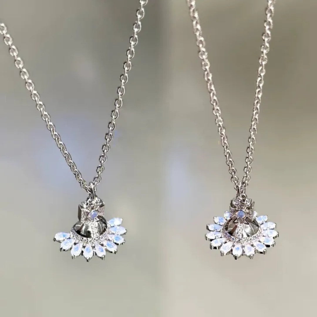 JORDANA Orb Saturn Necklace