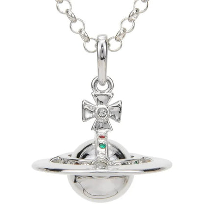 Vintage ORB Openable Saturn Necklace