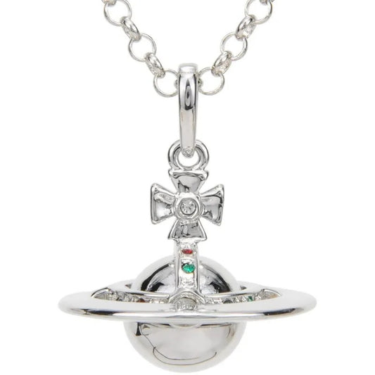 Vintage ORB Openable Saturn Necklace