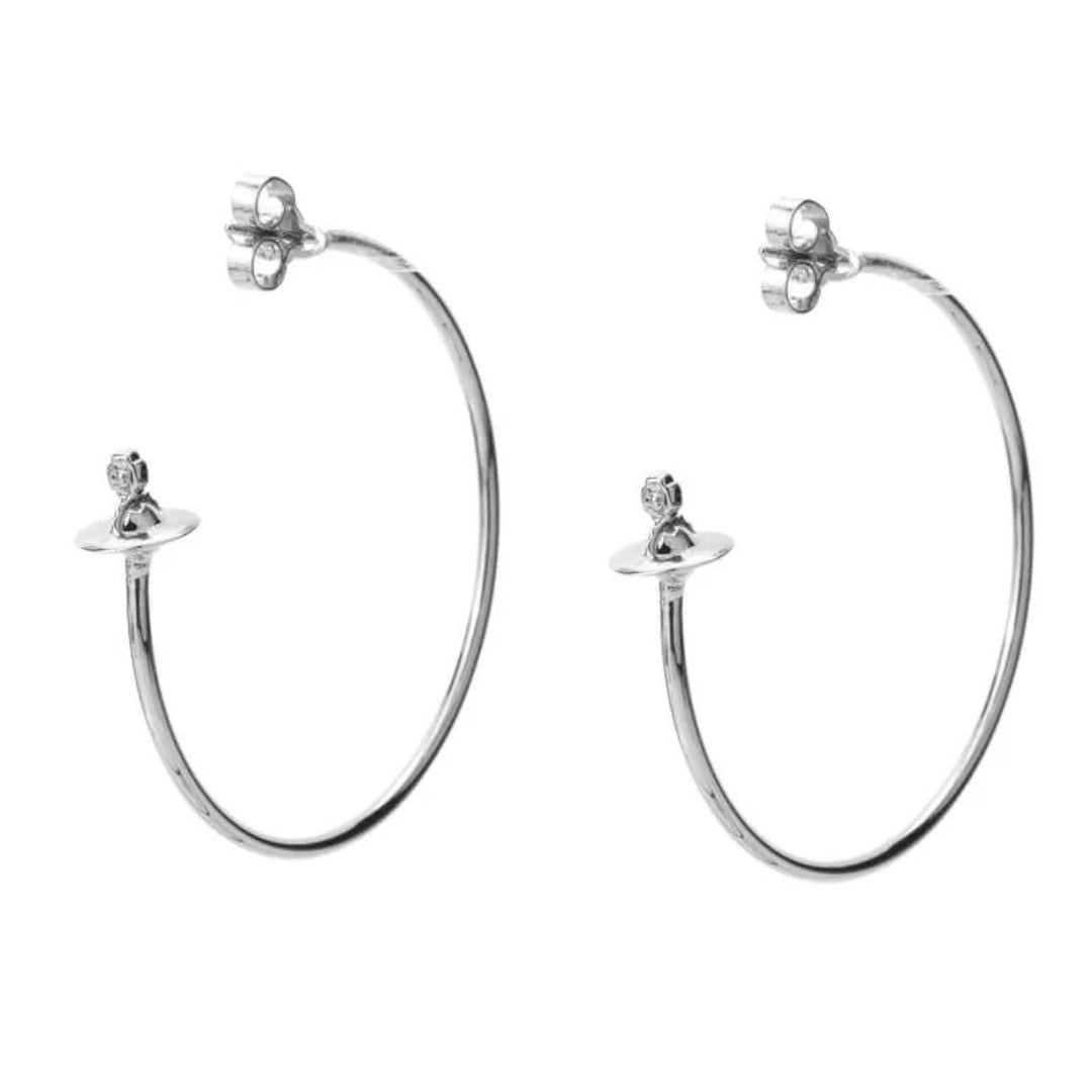 Large Earrings With Orb