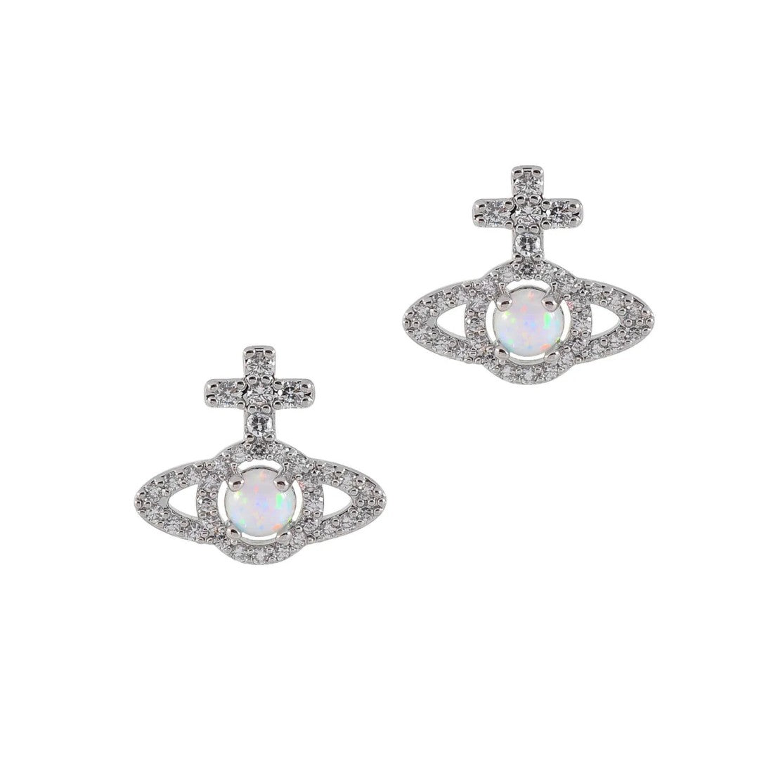 OLYMPIA Zirconia Pearl Earrings