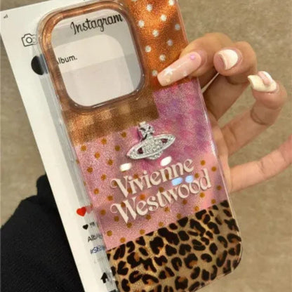 Vivienne Westwood Mixed Texture Animal Print Case