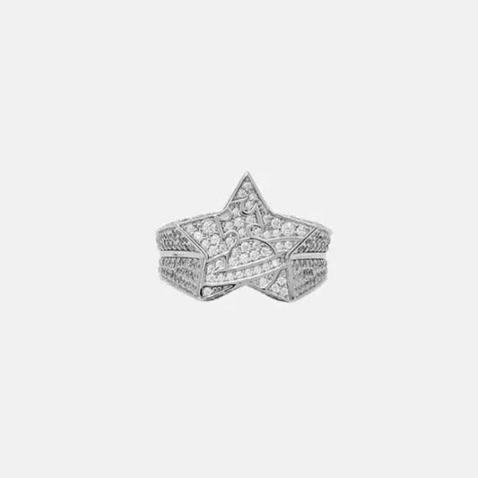 Starlight Emblem Pavé Ring