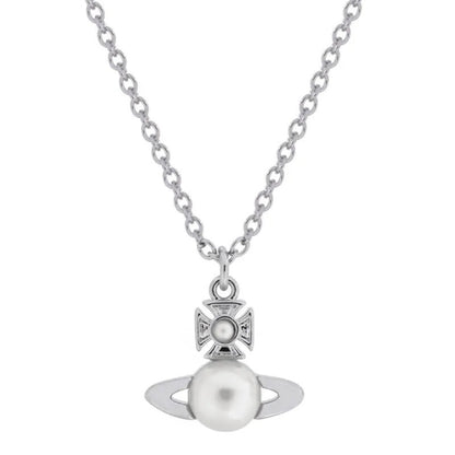 BALBINA Orb Pearl Pendant Necklace