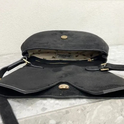 Minimal Saturn Embossed Shoulder Bag