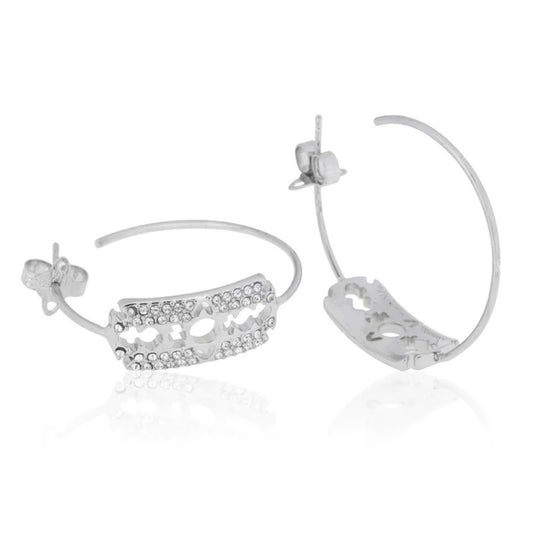 Blade Large Circle Earrings