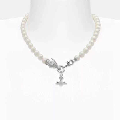 Dragon Saturn Pearl Necklace