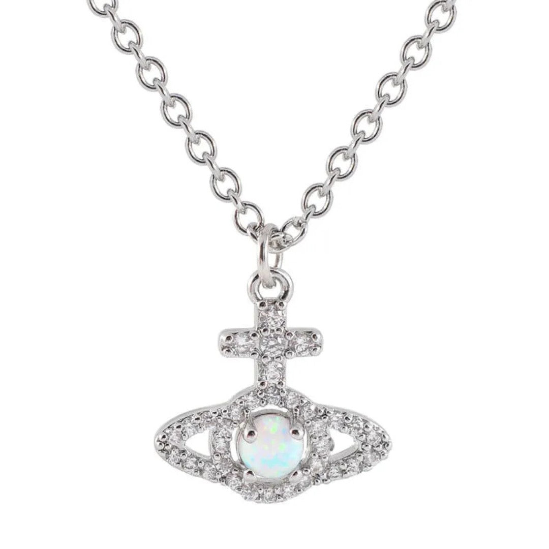OLYMPIA Mini Orb Zircon Necklace