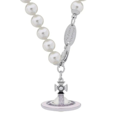 SIMONETTA Lacquered Saturn Pearl Necklace