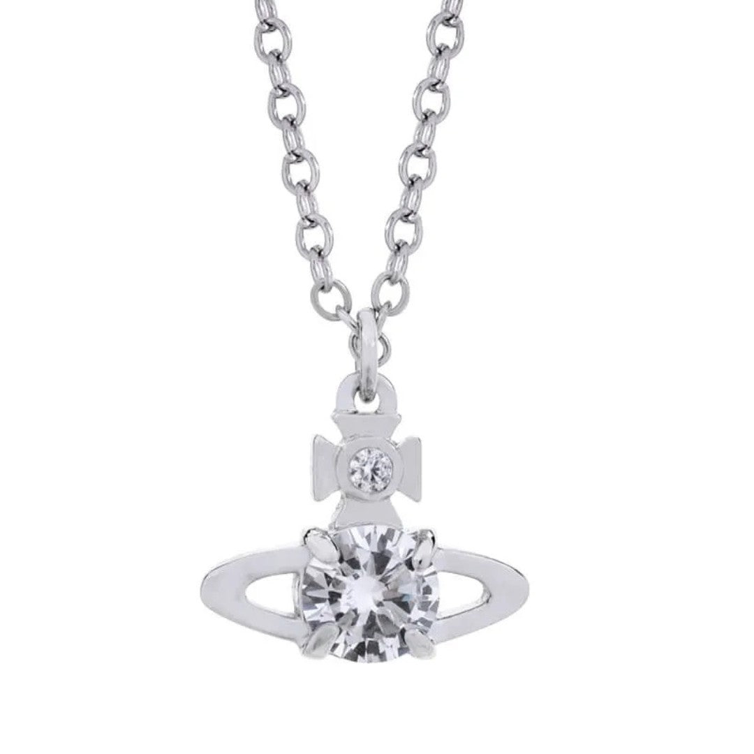 REINA Petite Zircon Orb Necklace